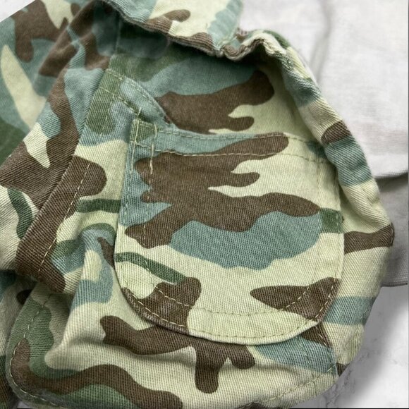 Trendy Girl  Camo Print Cropped Jacket For Girls Size 3T Long Sleeve With Button - Picture 9 of 12
